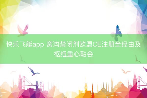 快乐飞艇app 窝沟禁闭剂欧盟CE注册全经由及枢纽重心融会