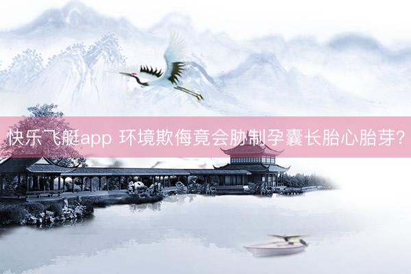 快乐飞艇app 环境欺侮竟会胁制孕囊长胎心胎芽？